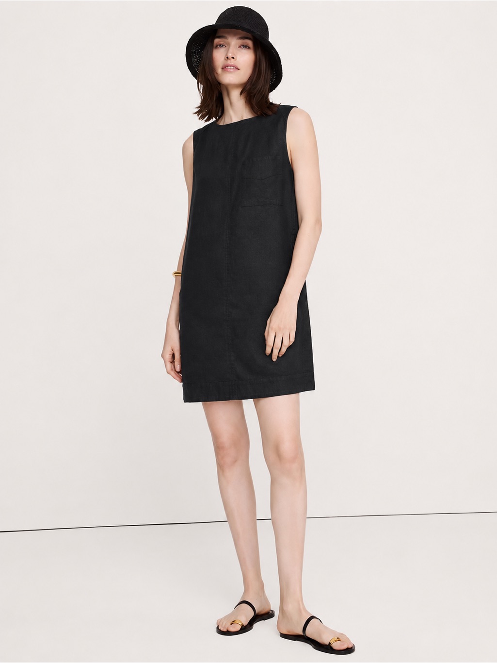 Nwt! Banana Republic Hemp-Cotton Shift Dress 446120